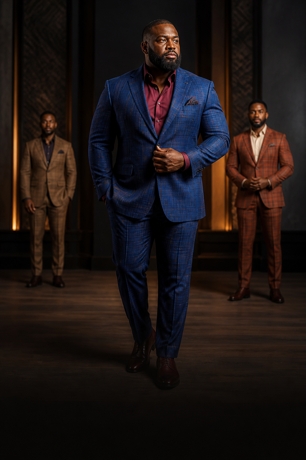 Big & Tall Burgundy Sport Coat